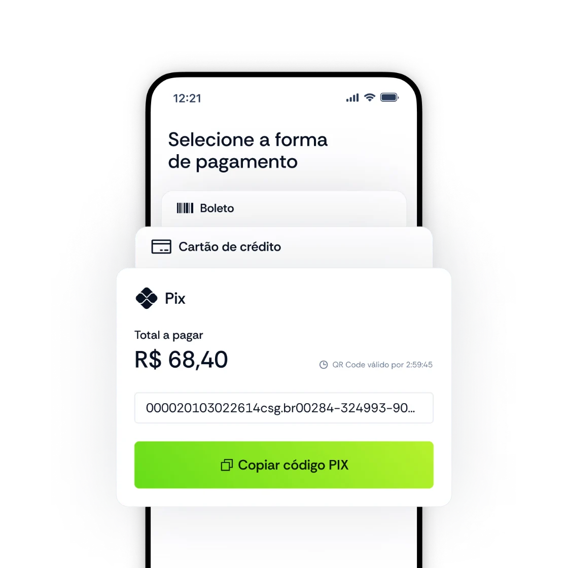 Backoffice Movvia: O cliente escolhe como pagar